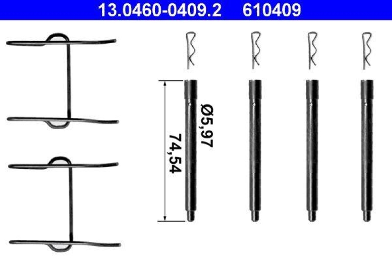 ATE Accessory Kit, disc brake pad