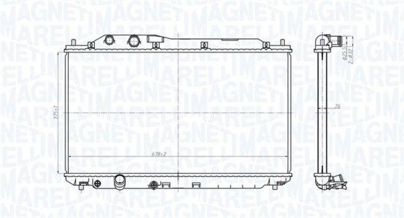 MAGNETI MARELLI Kühler, Motorkühlung