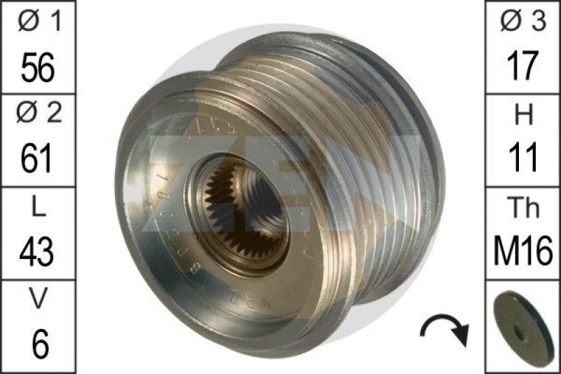 ERA Alternator Freewheel Clutch