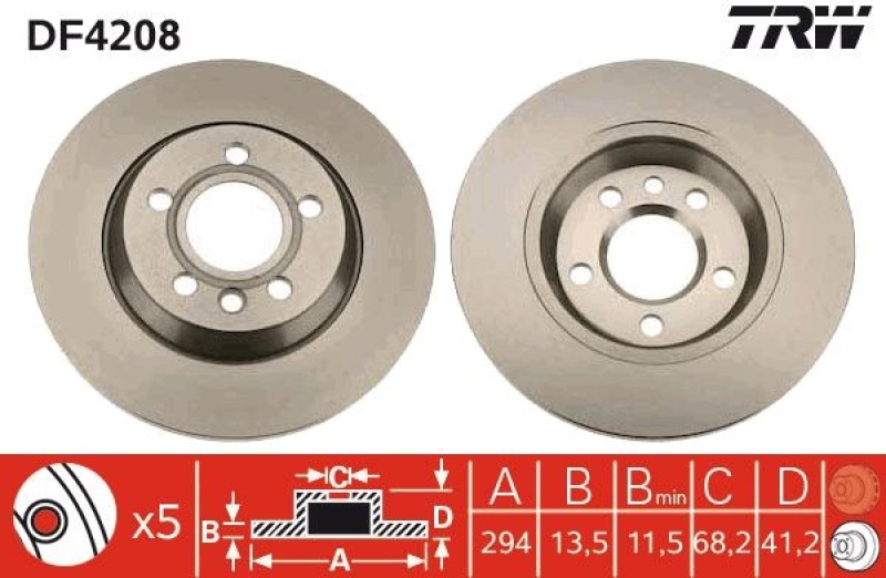 TRW BREMSSCHEIBEN + TRW BREMSBELÄGE