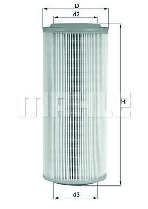 MAHLE ORIGINAL Luftfilter LX 855