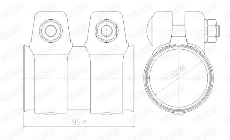 WALKER Pipe Connector, exhaust system