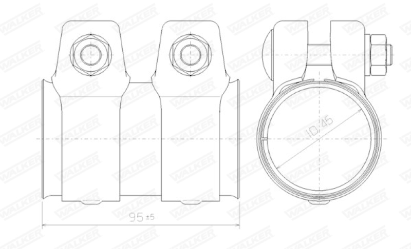 WALKER Pipe Connector, exhaust system