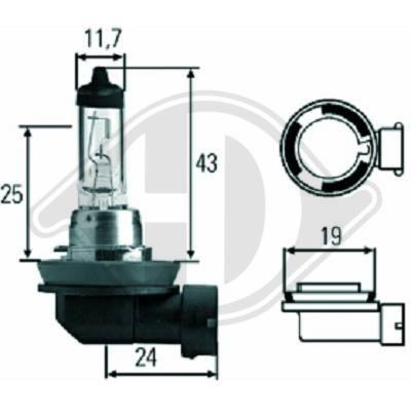 DIEDERICHS Glühlampe, Abbiegescheinwerfer