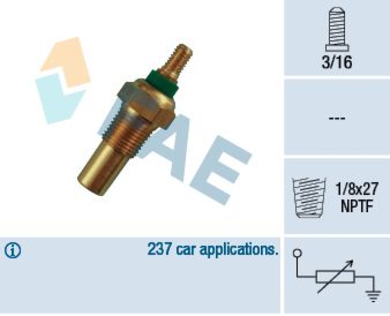 FAE Sensor, Kühlmitteltemperatur