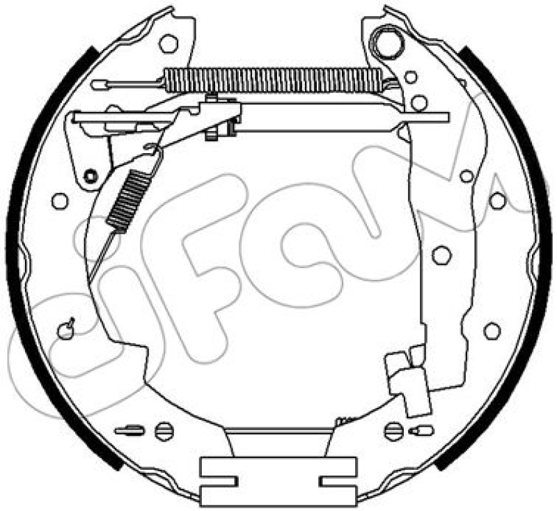 CIFAM Bremsbackensatz Vermontierter kit