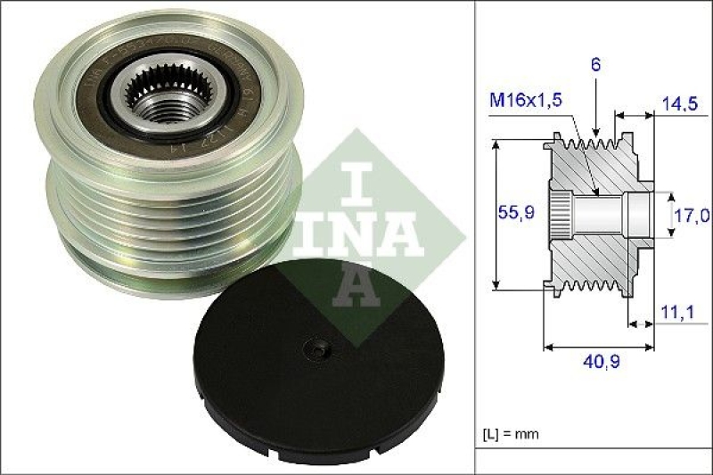 INA Alternator Freewheel Clutch