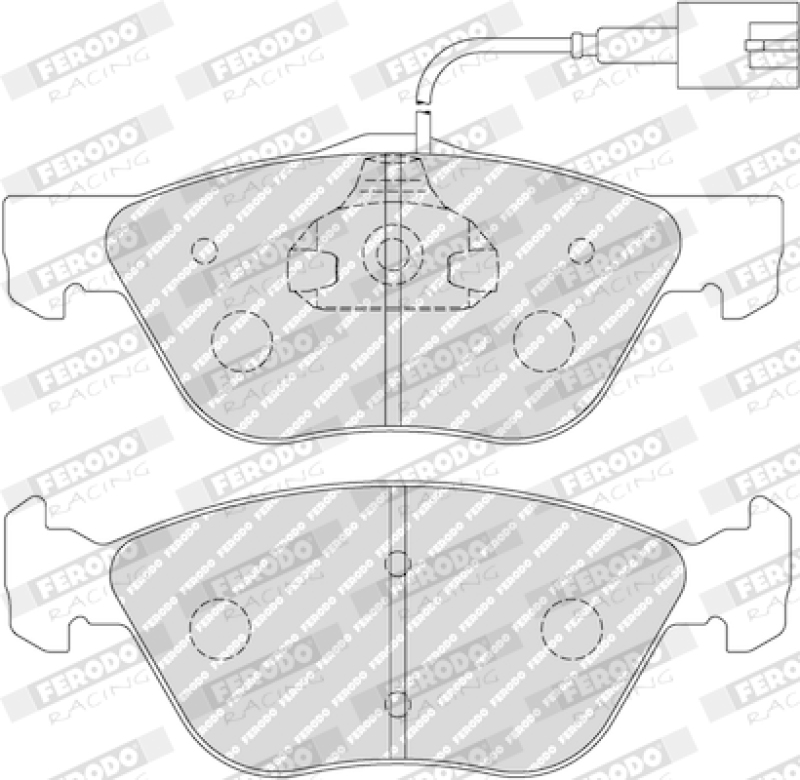 FERODO RACING Bremsbelagsatz, Scheibenbremse