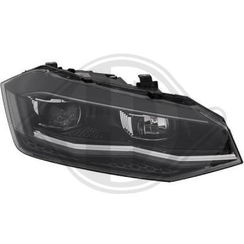 1x Diederichs Hauptscheinwerfer LED Rechts passend für VW Polo 6 BJ bis ...