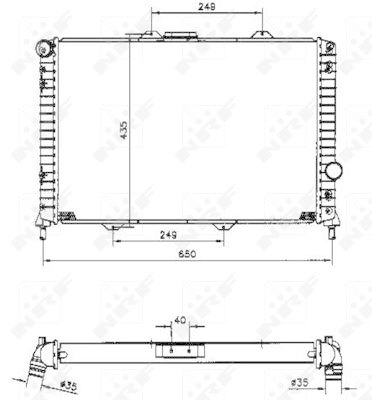 NRF Radiator, engine cooling
