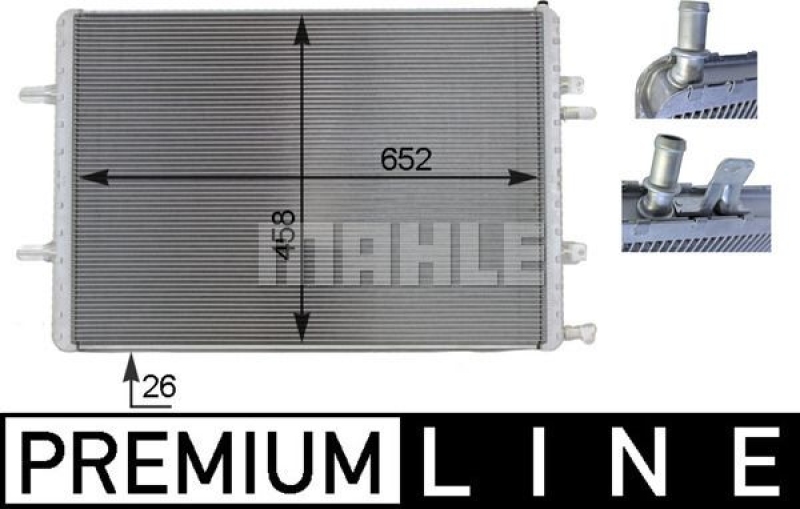 MAHLE Niedertemperaturkühler, Ladeluftkühler BEHR *** PREMIUM LINE ***