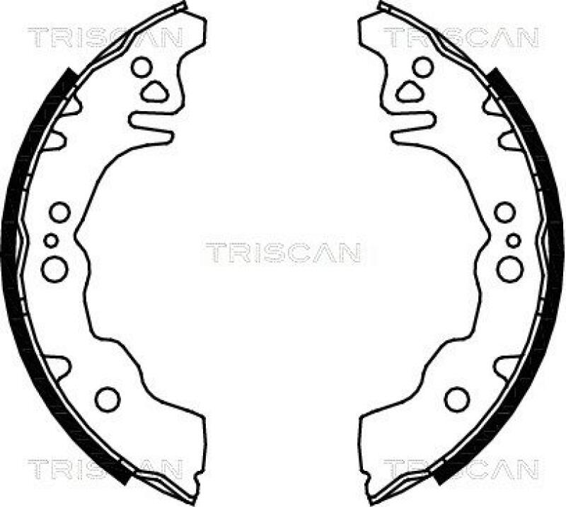 TRISCAN Bremsbackensatz 8100 10027