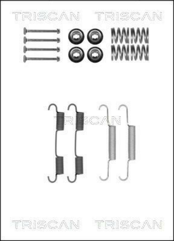TRISCAN Accessory Kit, parking brake shoes
