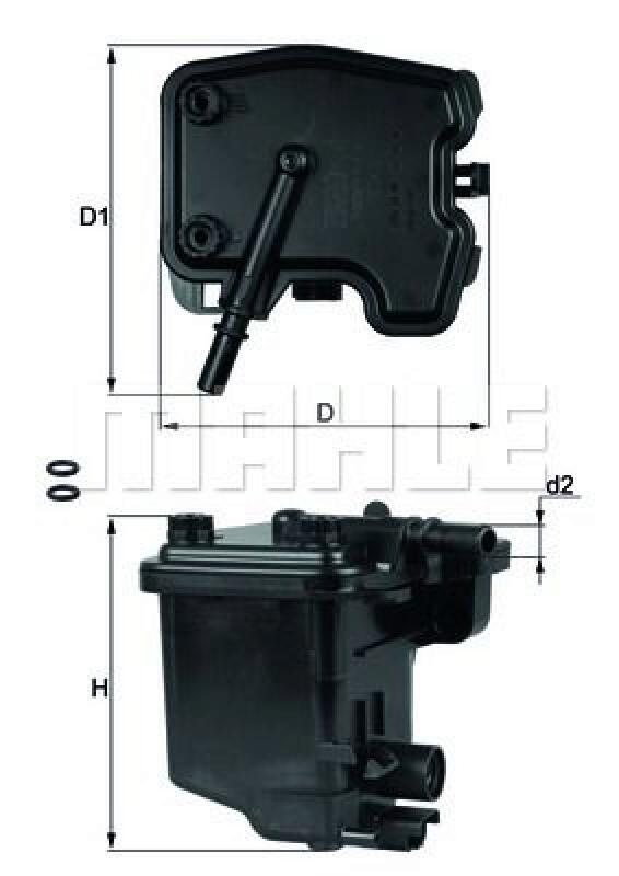 MAHLE Fuel filter