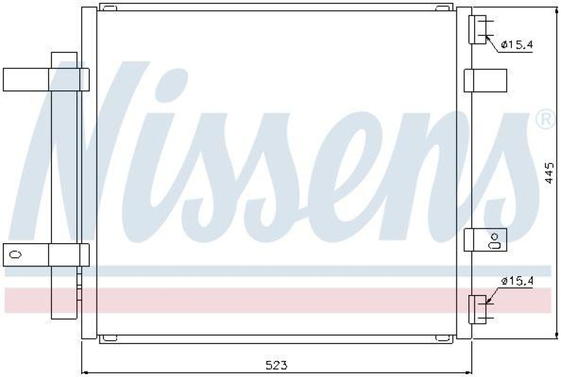 NISSENS Kondensator, Klimaanlage ** FIRST FIT **