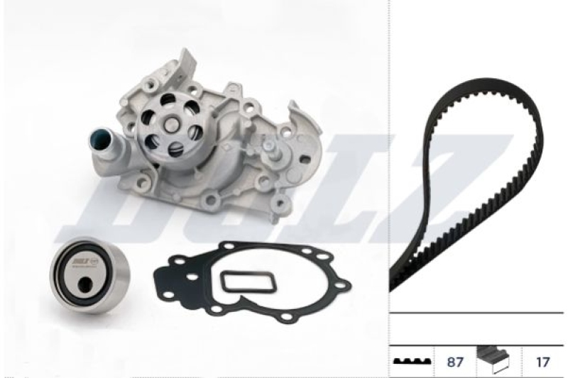 DOLZ Water Pump & Timing Belt Set