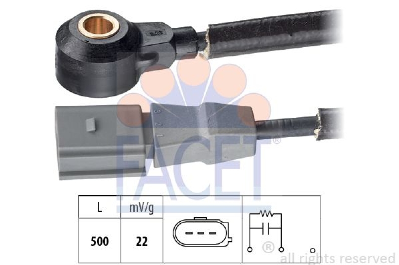 FACET Klopfsensor Made in Italy - OE Equivalent