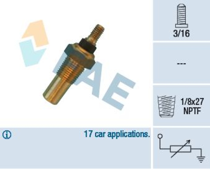 FAE Sensor, coolant temperature