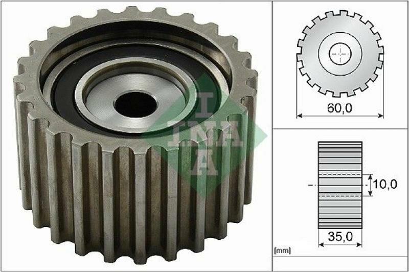 INA Deflection/Guide Pulley, timing belt