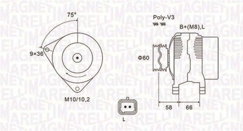 MAGNETI MARELLI Generator 63731637010