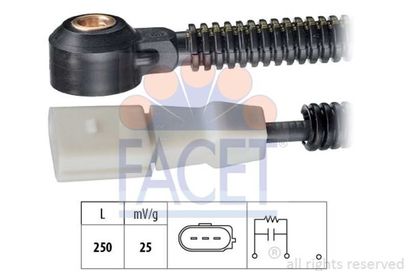 FACET Knock Sensor Made in Italy - OE Equivalent