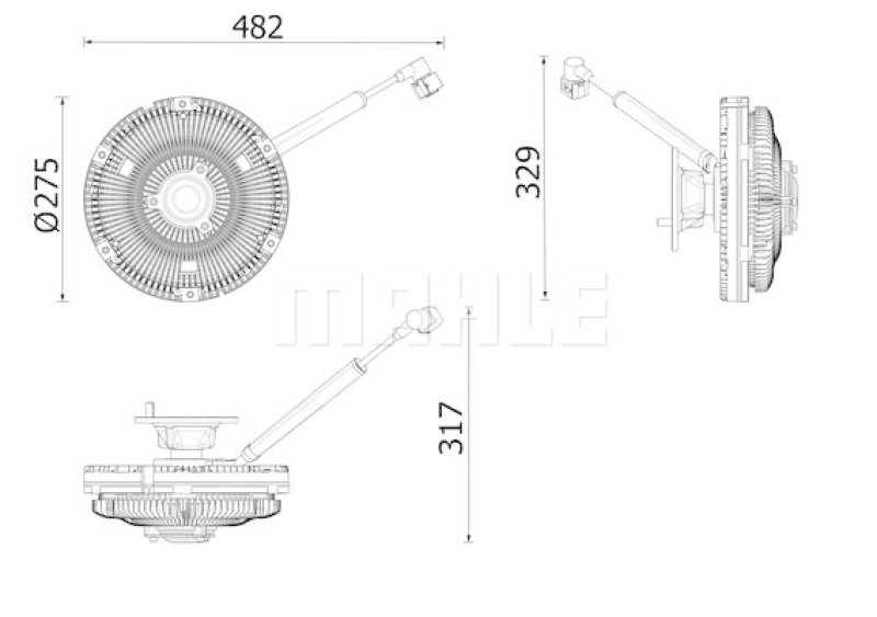 MAHLE Clutch, radiator fan BEHR *** PREMIUM LINE ***
