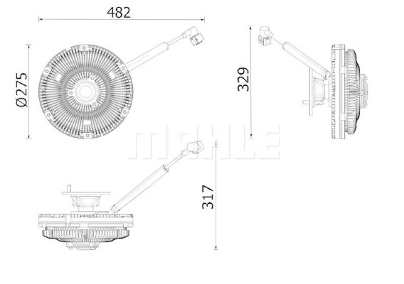 MAHLE Kupplung, Kühlerlüfter BEHR *** PREMIUM LINE ***