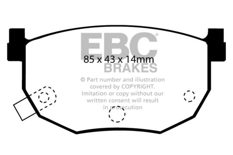 EBC Brakes Bremsbelagsatz, Scheibenbremse