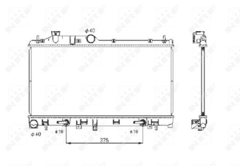 NRF Radiator, engine cooling