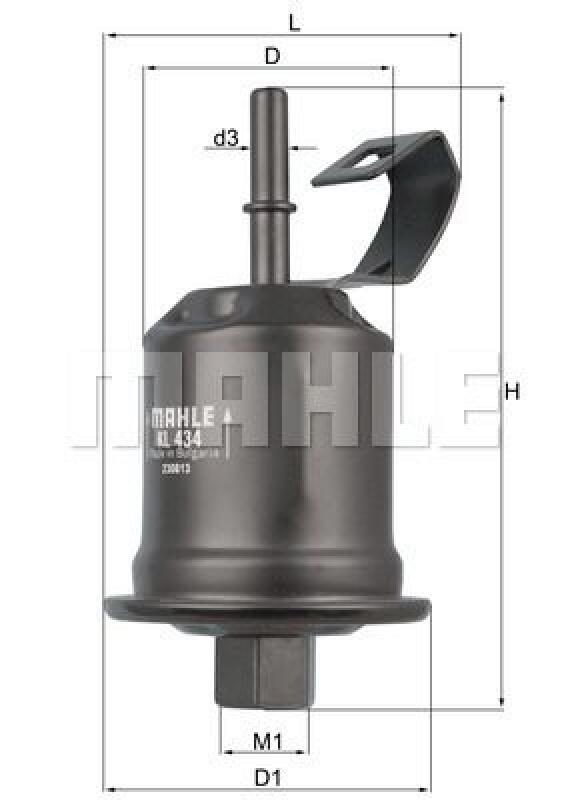 MAHLE Fuel filter