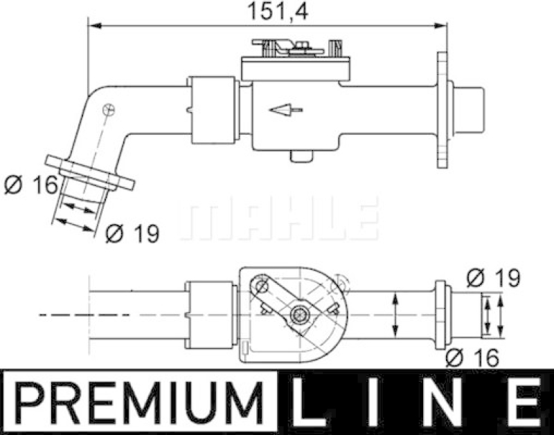 MAHLE Kühlmittelregelventil BEHR *** PREMIUM LINE ***