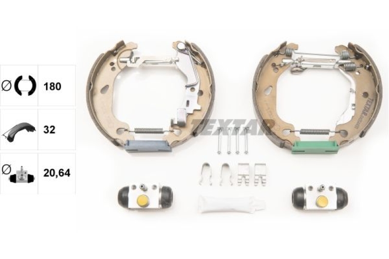 TEXTAR Brake Shoe Set Shoe Kit Pro