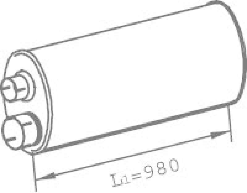 DINEX Mittelschalldämpfer