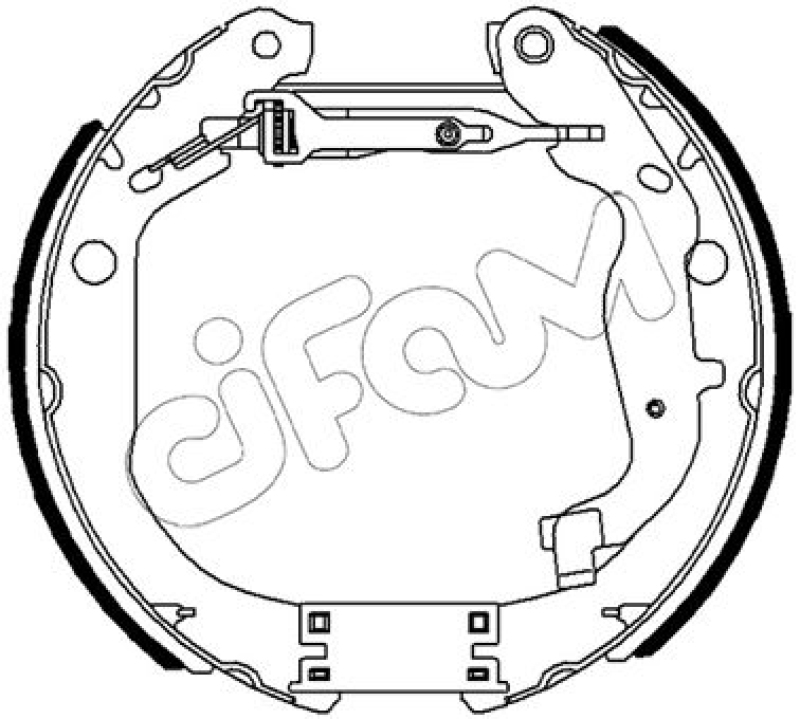 CIFAM Bremsbackensatz Vermontierter kit