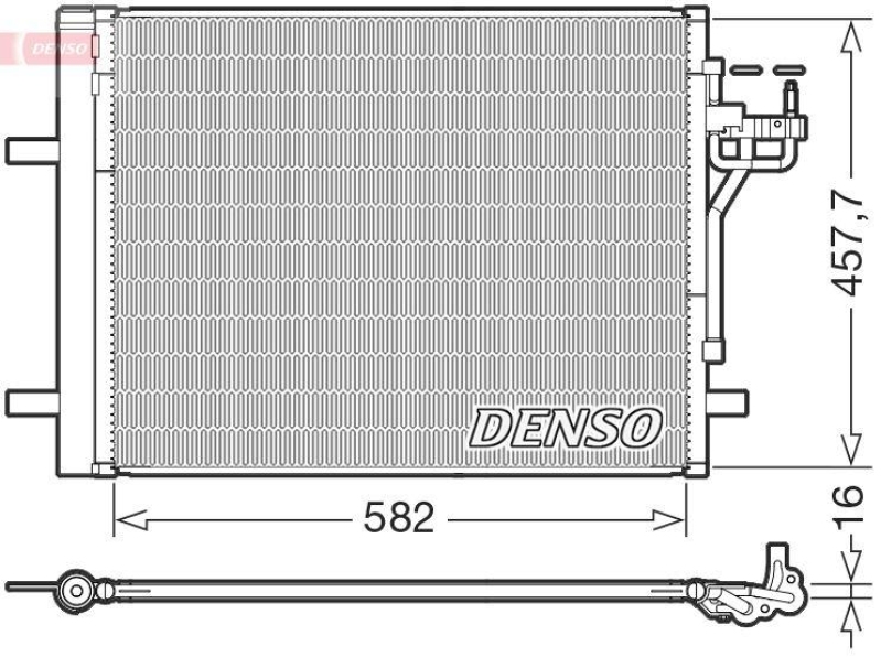 DENSO Kondensator, Klimaanlage