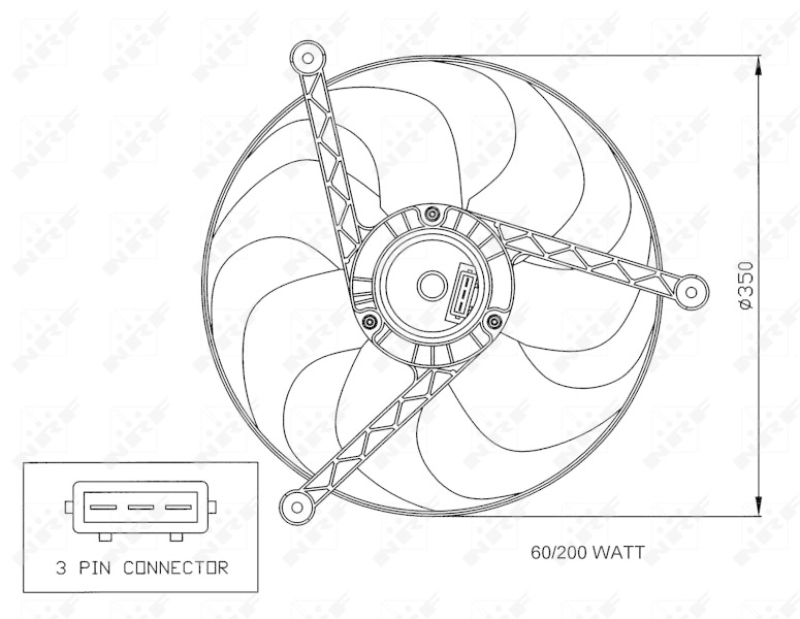 NRF Fan, radiator