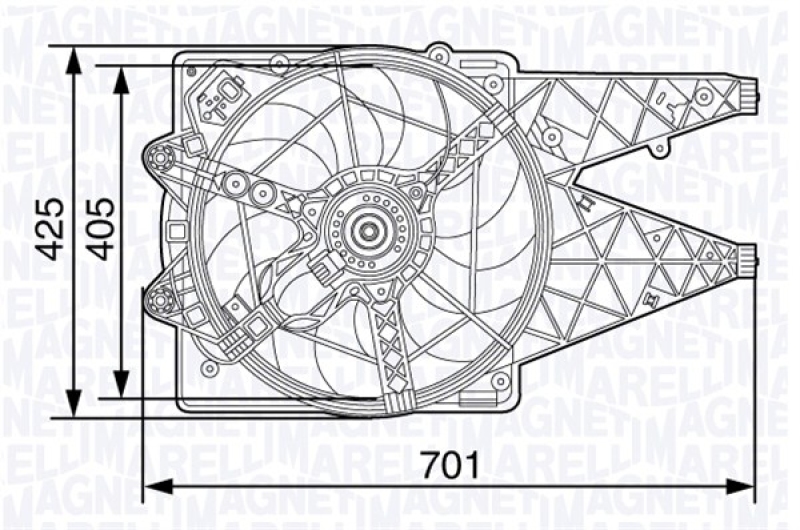 MAGNETI MARELLI Fan, engine cooling
