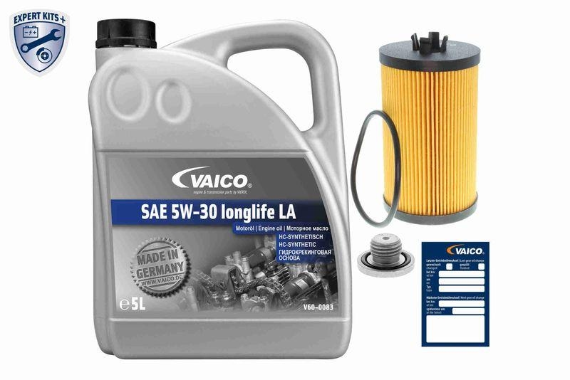 5L Vaico Motorenöl UNIVERSAL SAE 5W-30 longlife LA + Filter + Ölablasschraube