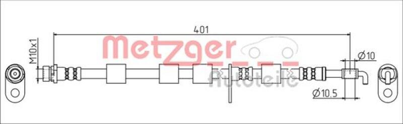 METZGER Brake Hose