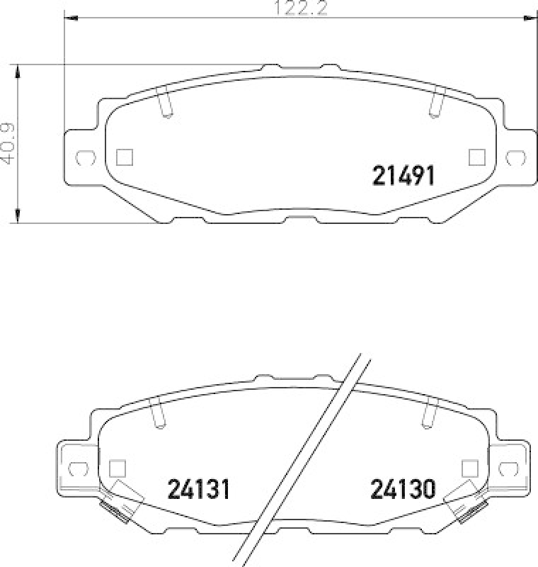 HELLA Brake Pad Set, disc brake