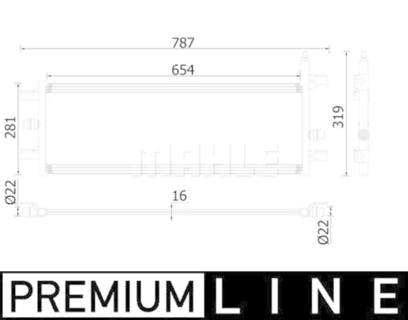 MAHLE Niedertemperaturkühler, Ladeluftkühler BEHR *** PREMIUM LINE ***