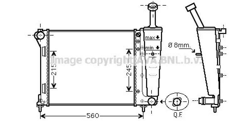 AVA QUALITY COOLING Kühler, Motorkühlung