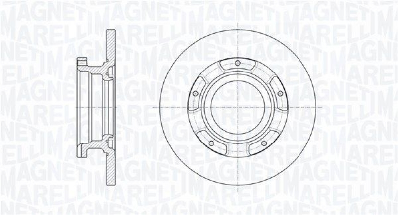 2x MAGNETI MARELLI Bremsscheibe