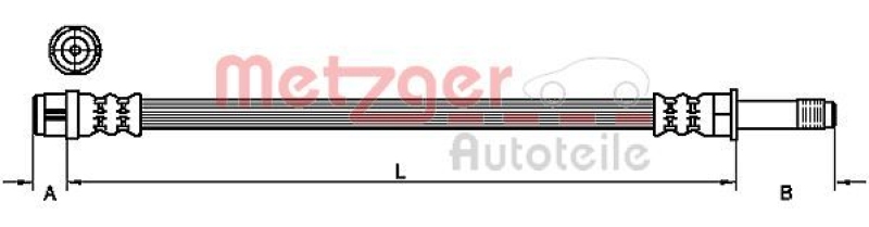 METZGER Bremsschlauch GREENPARTS 4111091