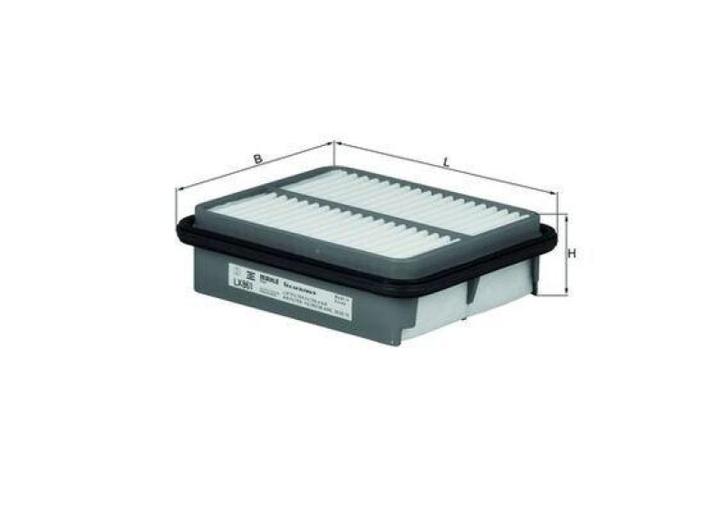 MAHLE ORIGINAL Luftfilter LX 861