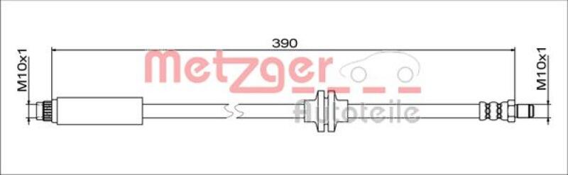 METZGER Bremsschlauch 4111627
