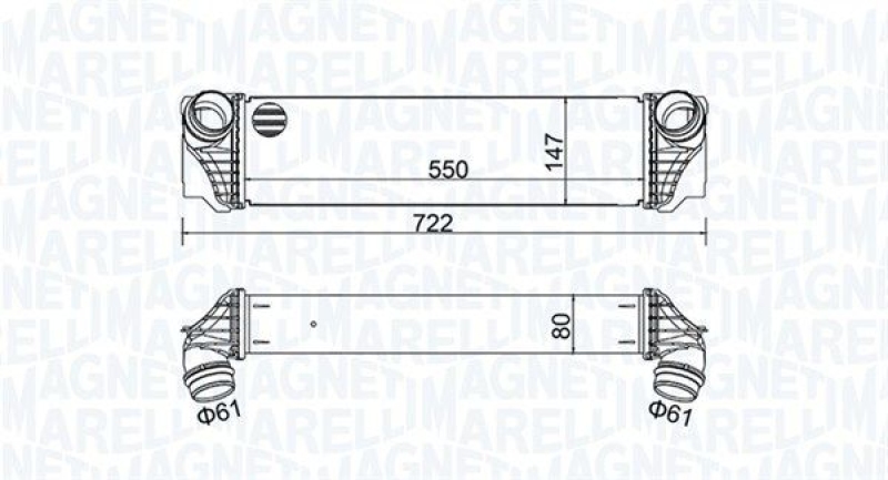 MAGNETI MARELLI Ladeluftkühler