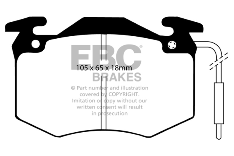 EBC Brakes Bremsbelagsatz, Scheibenbremse