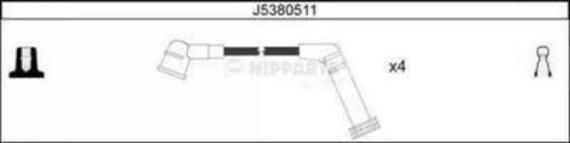 NIPPARTS Ignition Cable Kit