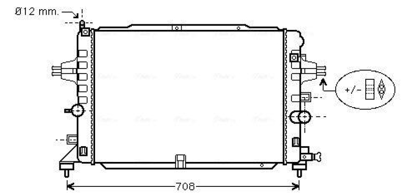 AVA QUALITY COOLING Radiator, engine cooling